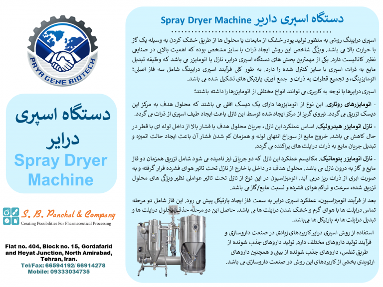 اسپری درایر (Spray Dryer)